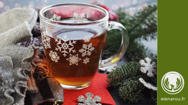 tasse de thé en hiver