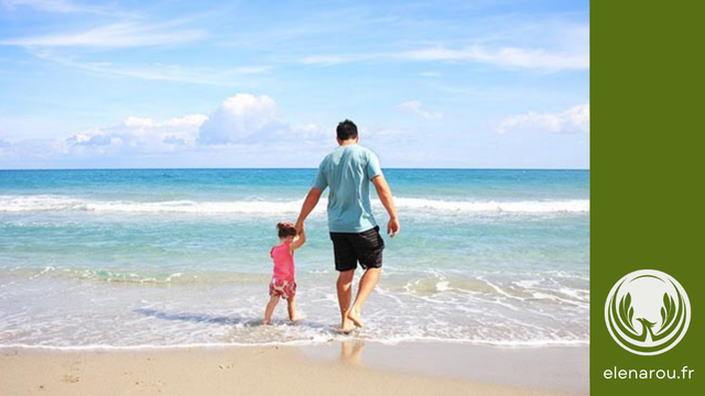 À la mer avec son enfant