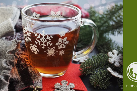 tasse de thé en hiver