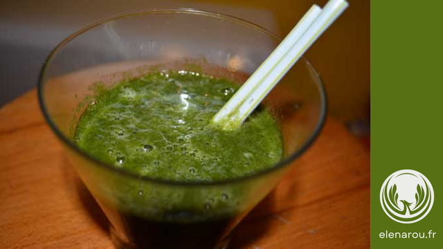 le smoothie vert est prêt !