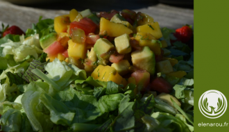 Mango salsa en photo