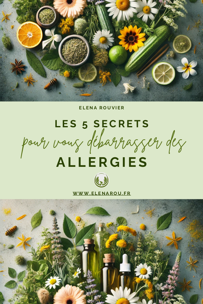 Couverture du guide des 5 secrets pour se libérer des allergies