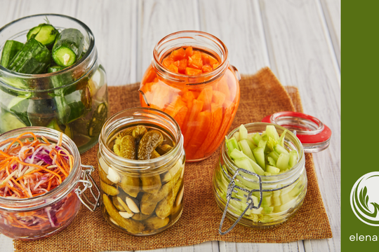 légumes lacto-fermentés colorés